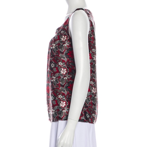 St. John Silk Floral Print Top / Size: PS - Picture 2 of 6